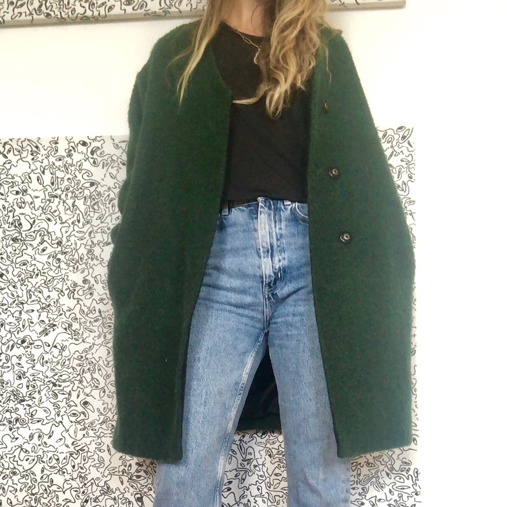 Green Wool Coat